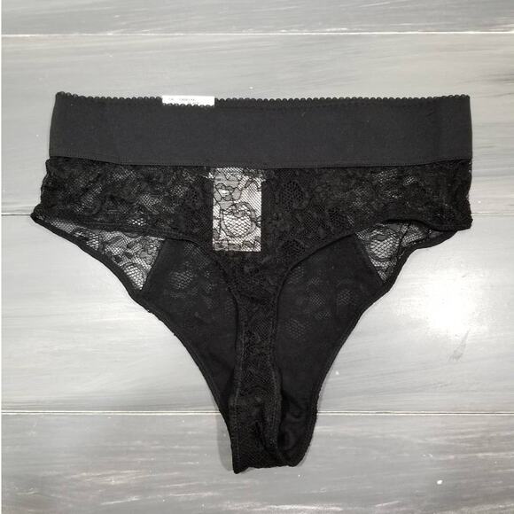 Inc High-waist Thong Underwear International Concepts Lace Small Black - Picture 3 of 7